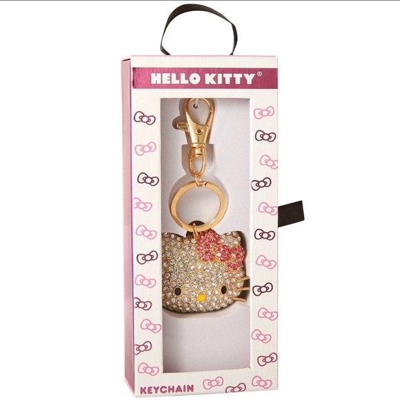 Sanrio Hello Kitty Pave Face Keychain - Travel, Bag Charm Accessories - Picture 7 of 7
